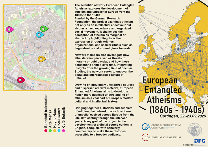 Workshop Entangled Atheisms 2025, front